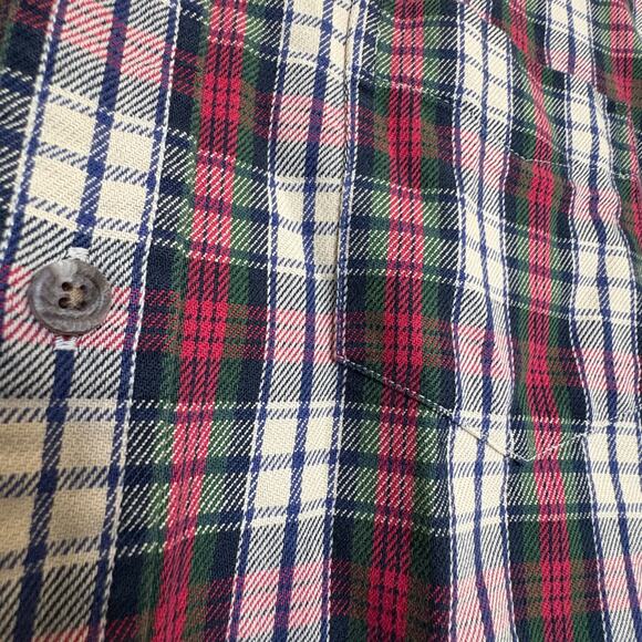 VTG Ralph Lauren Christmas Plaid Rugby Campus Classics Plaid Flannel XL 2004 - Picture 3 of 11